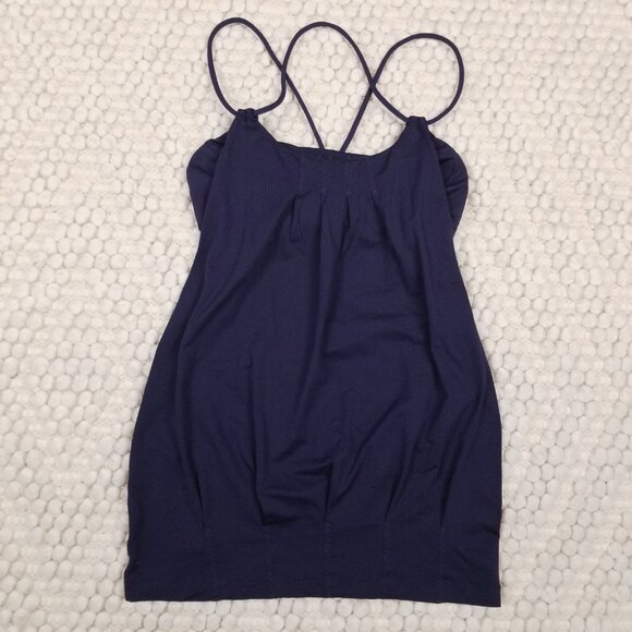 Lululemon Flow and Go Tank Deep Indigo Sz 6 - Picture 6 of 7